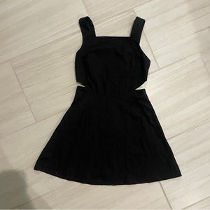 Ecote Linen Cut Out Mini Dress